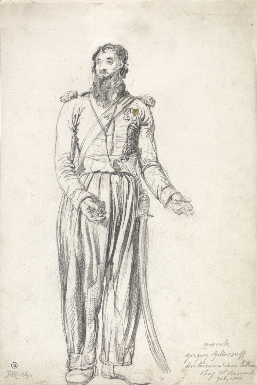 Le cosaque, Gregory Yelloserf, juillet 1814 - James Ward