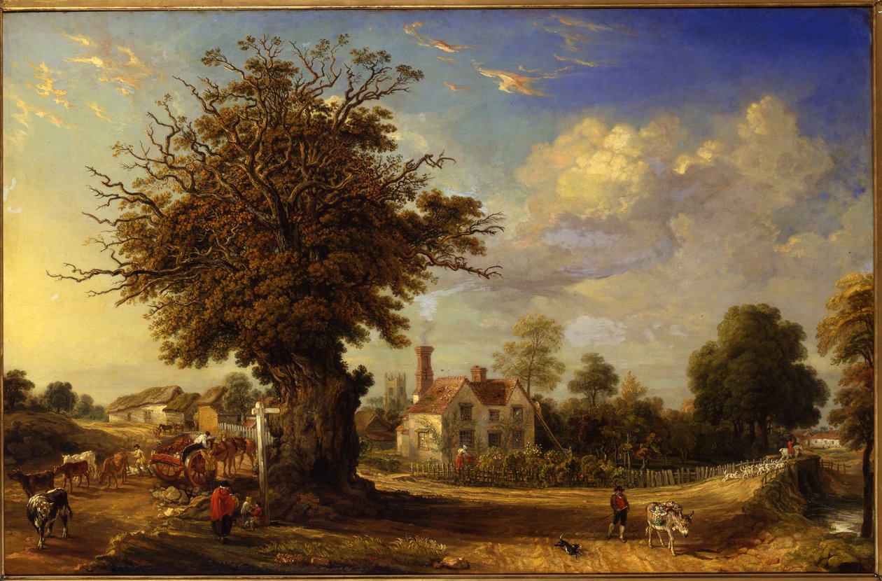 Le chêne de Yeldham à Great Yeldham, Essex, 1833 - James Ward