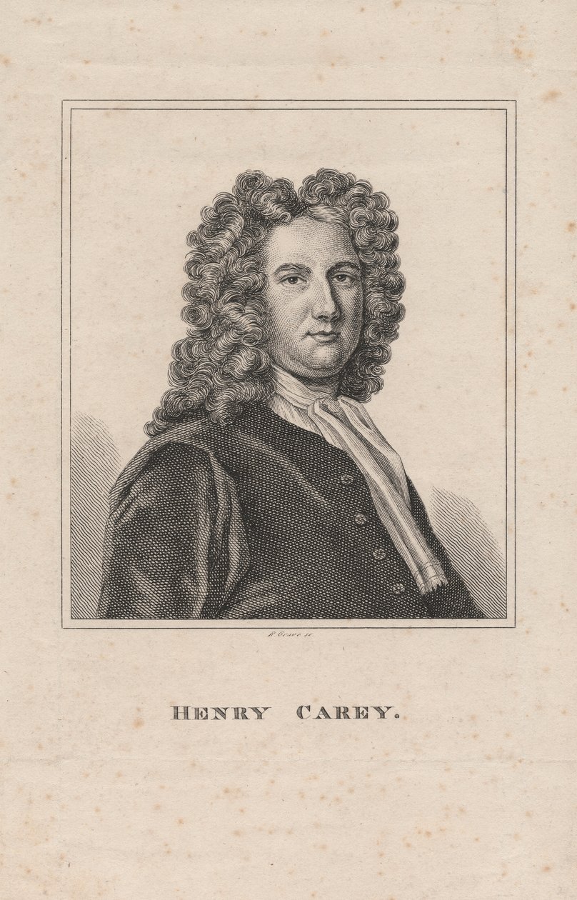 Henry Carey, gravé par R. Grave, vers 1800 - James Wasdail