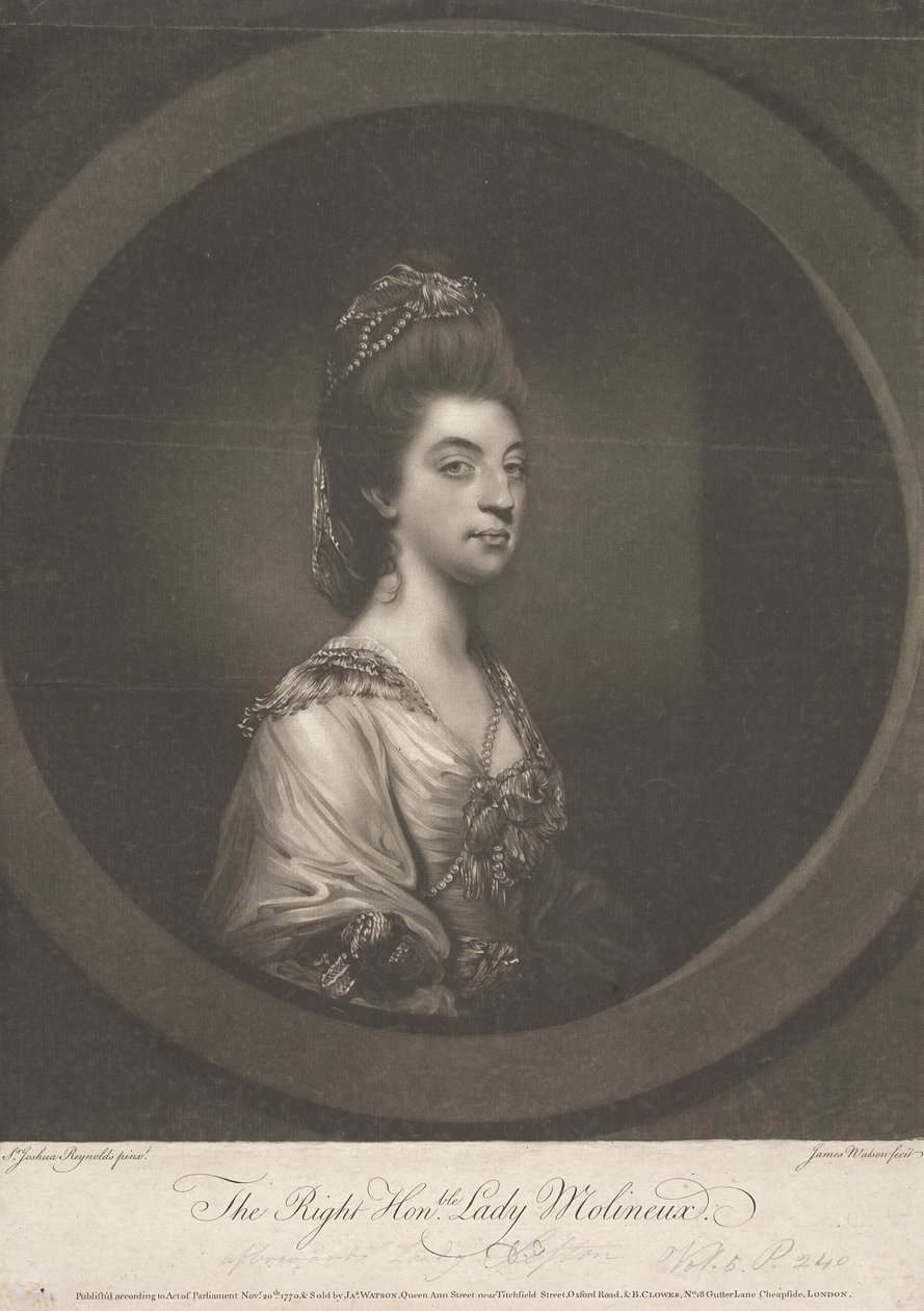 Isabella Molyneux (née Stanhope), Comtesse de Sefton - James Watson
