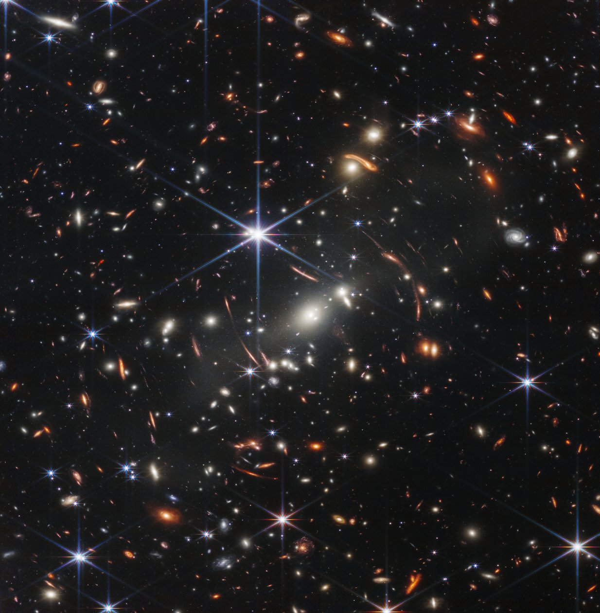 Amas de galaxies lentilles (Premier Champ Profond de Webb) - James Webb Space Telescope (NASA)
