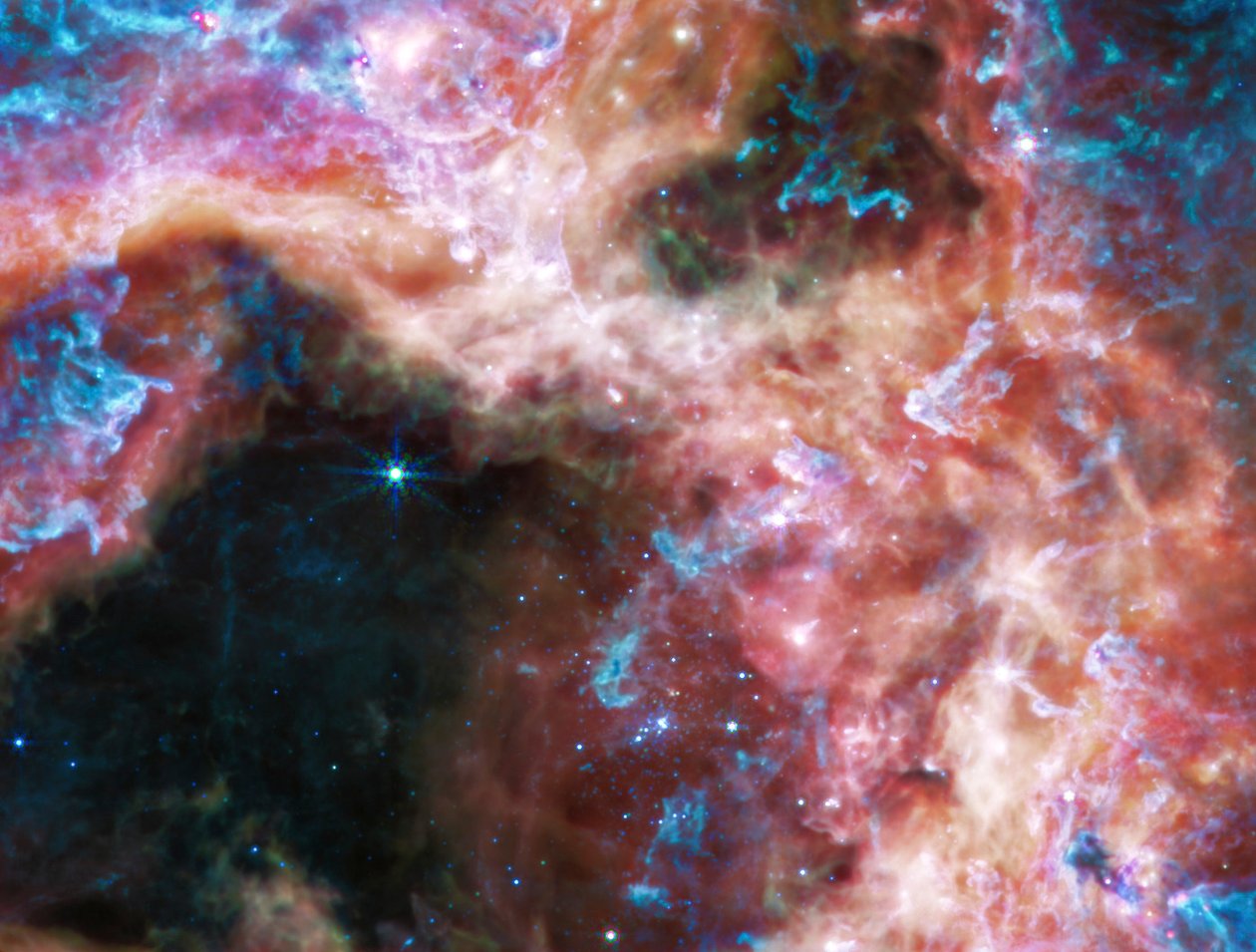 Nébuleuse de la Tarentule - James Webb Space Telescope (NASA)
