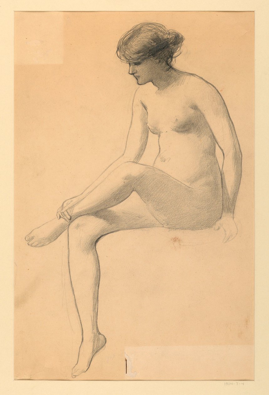 Femme nue assise - James Wells Champney