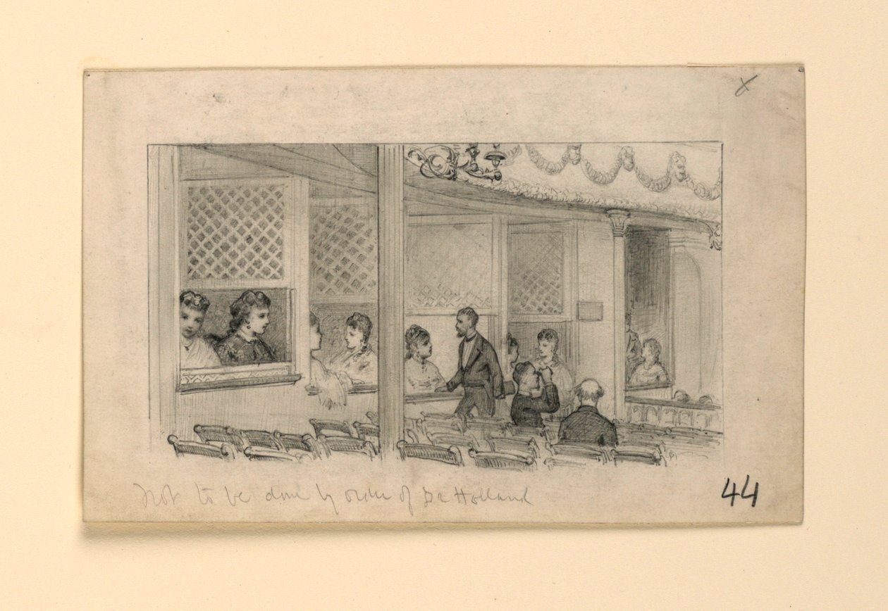 Intérieur du théâtre - James Wells Champney