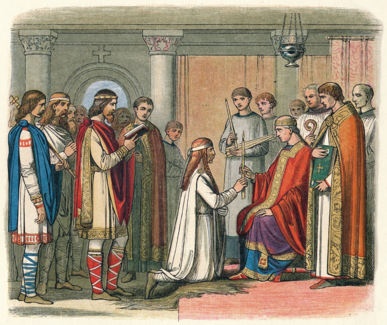 Baptême du roi Guthorm, 878 1864 - James William Edmund Doyle
