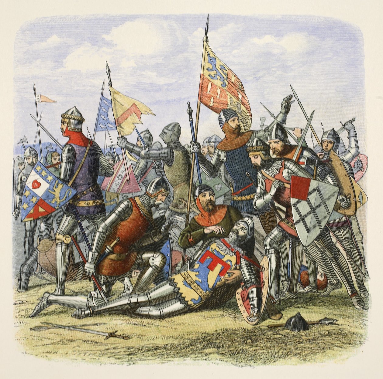 Mort de Hotspur, Sir Henry Percy, de A Chronicle of England BC 55 to AD 1485, pub. Londres, 1863 - James William Edmund Doyle