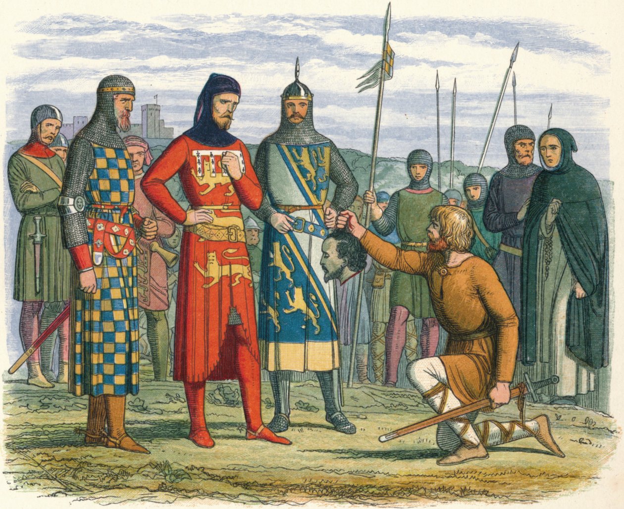 La tête de Gaveston montrée au comte de Lancaster, 1312 1864 - James William Edmund Doyle