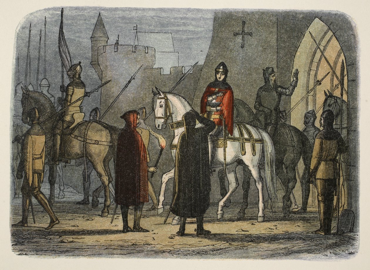 Henri V marche contre les Lollards, de A Chronicle of England BC 55 to AD 1485, pub. Londres, 1863 - James William Edmund Doyle
