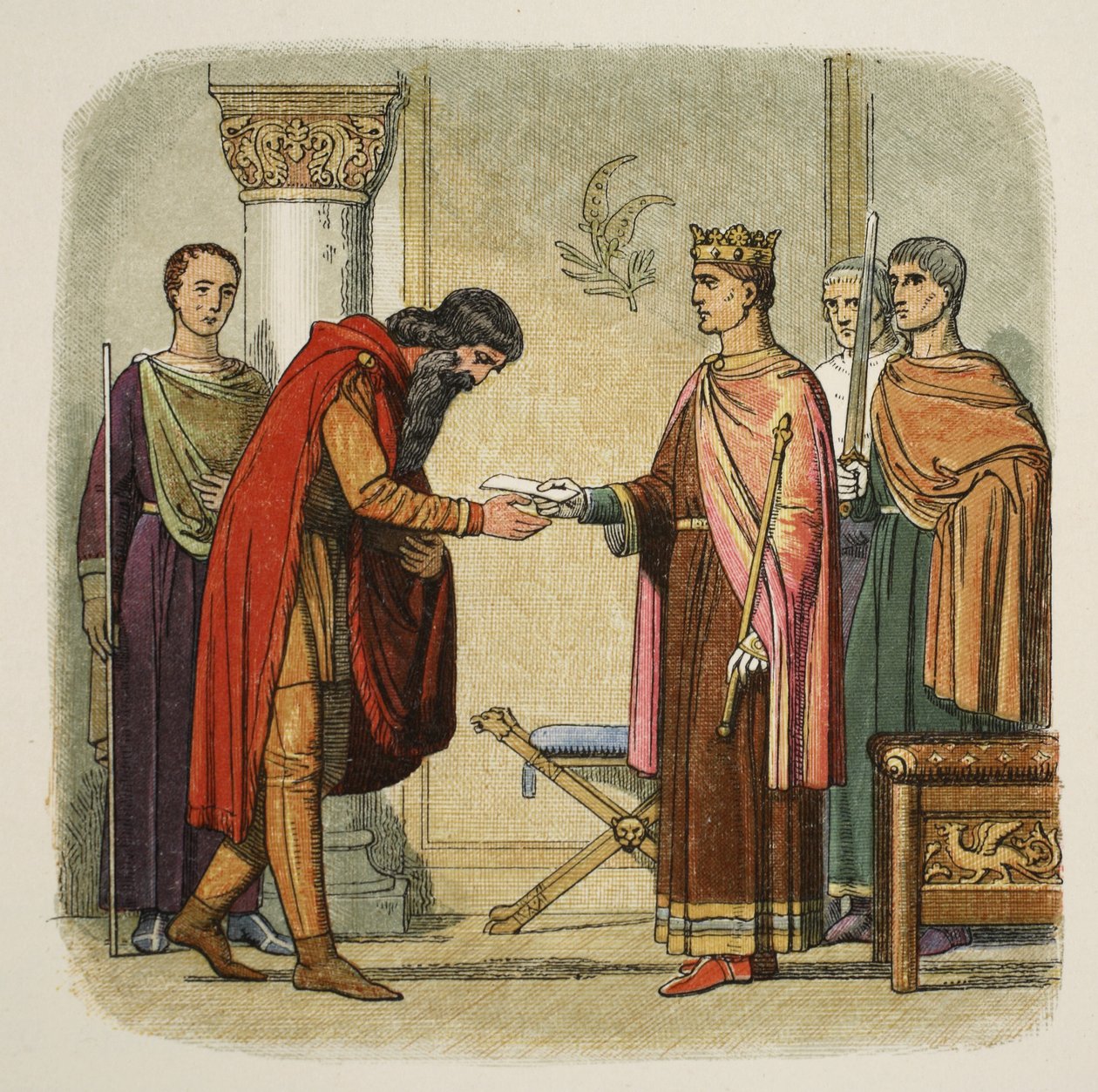 Henri autorise Dermod à lever des forces, 1170, de 