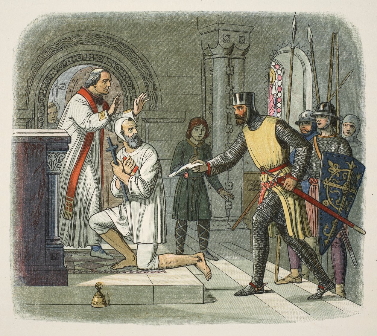 Hubert retiré du sanctuaire à Boisars, 1232, d