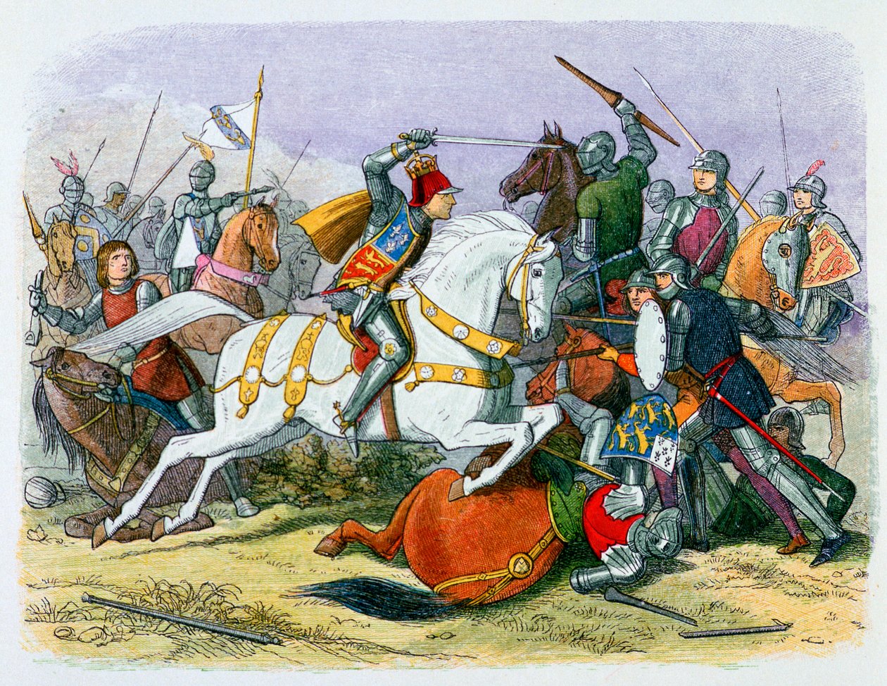 Illustration de Richard III à la bataille de Bosworth - James William Edmund Doyle