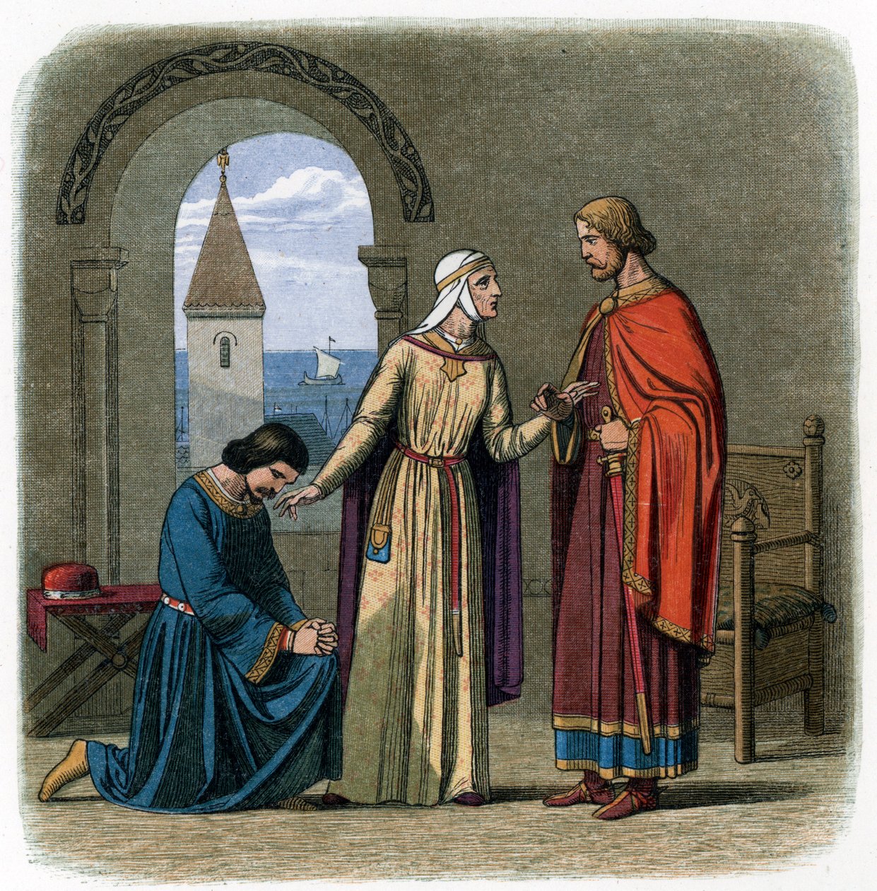 Sur les conseils de sa mère, Aliénor d