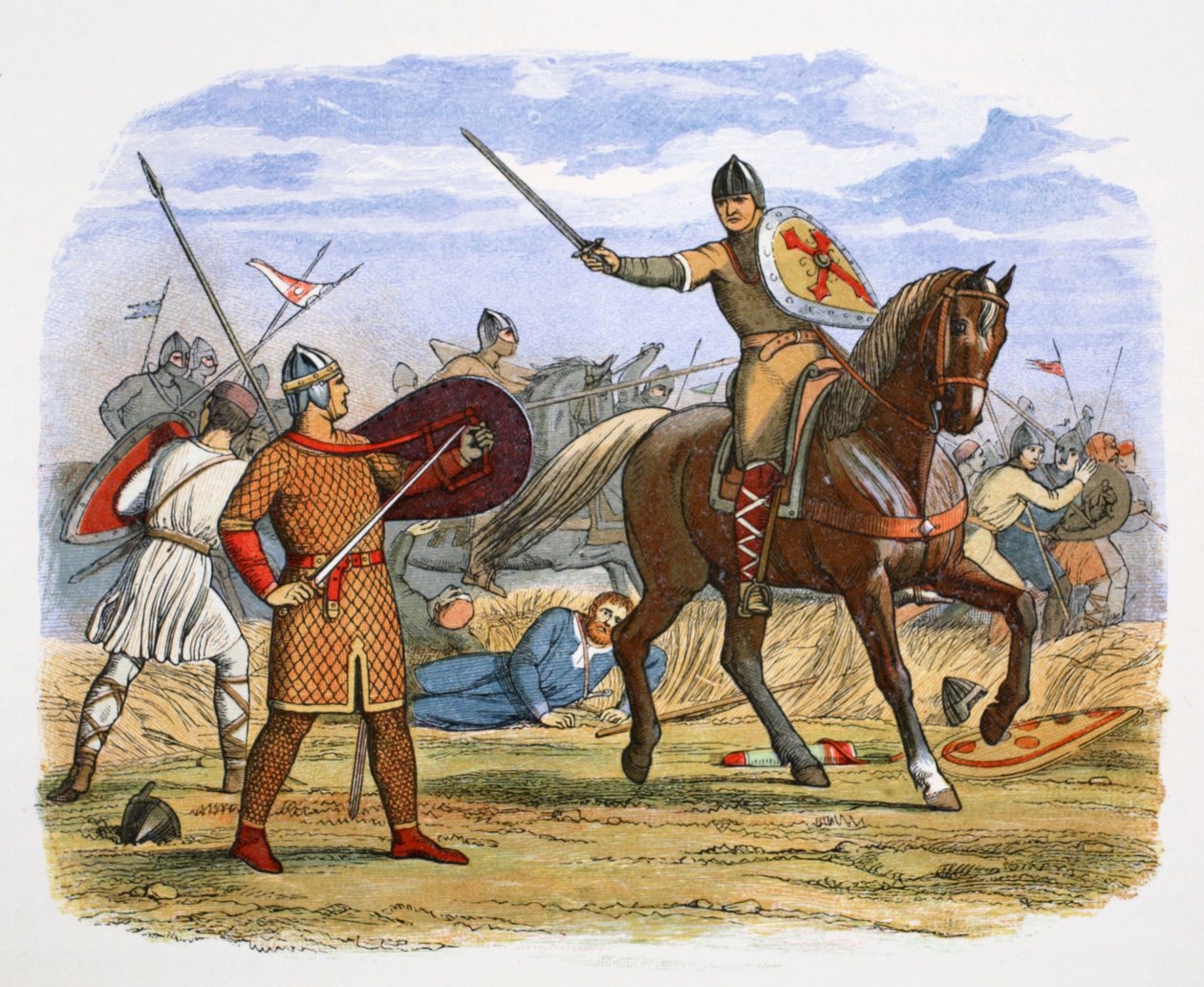 Robert, duc de Normandie, capturé à la bataille de Tinchebraye, Normandie, 1106, 1864 - James William Edmund Doyle