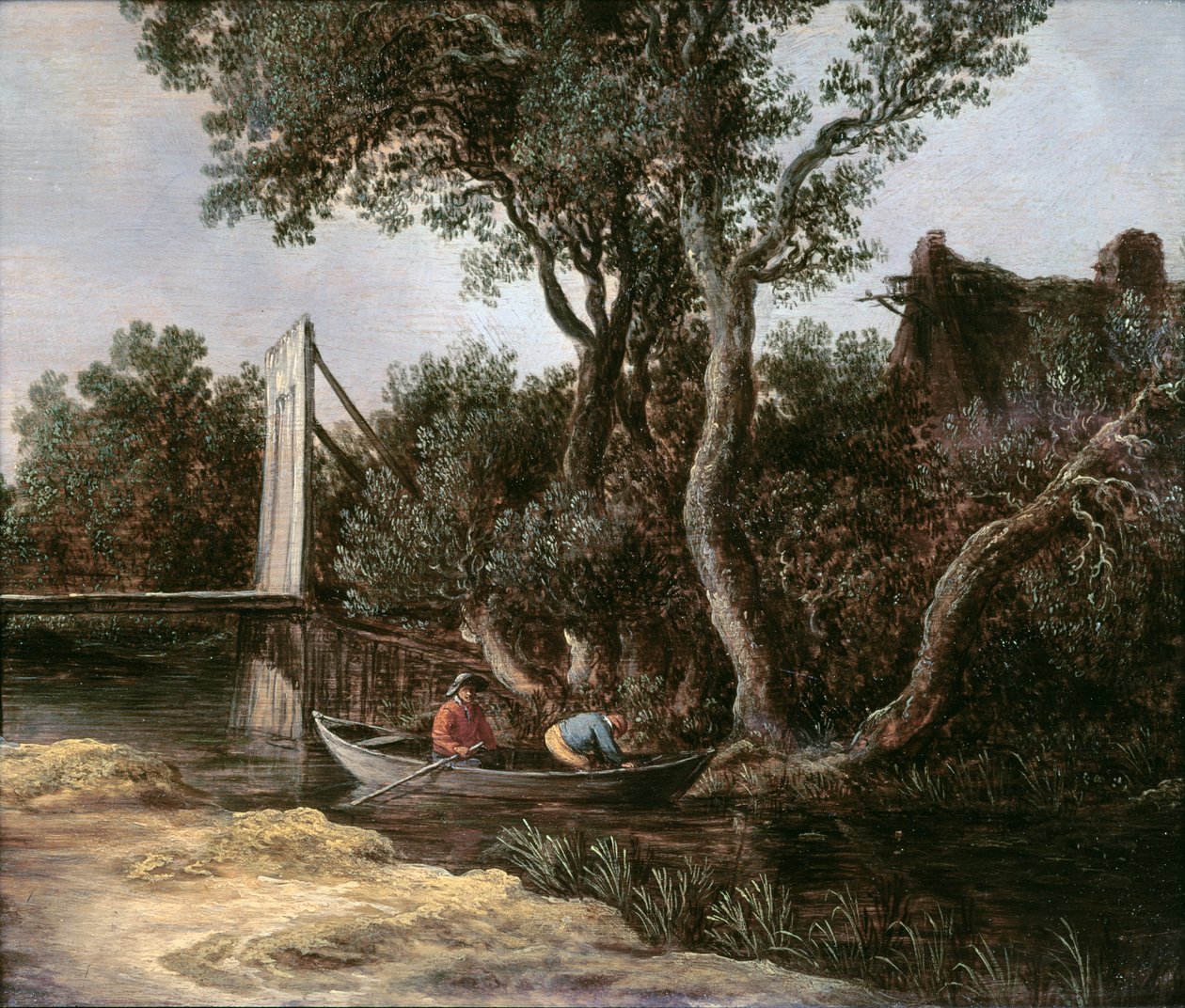 Paysage avec pont, vers 1628 - Jan Josephsz van Goyen