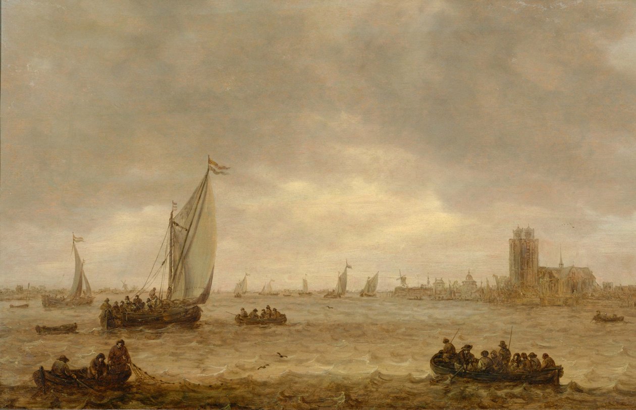 Embouchure de la Meuse (Dordrecht) - Jan Josephsz van Goyen