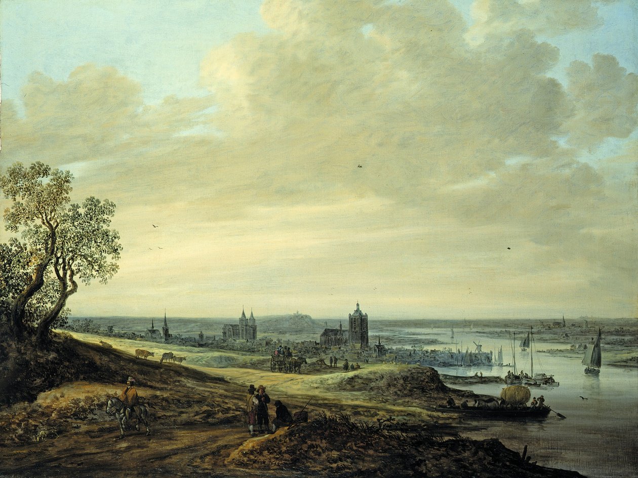 Paysage panoramique avec vue sur Arnhem - Jan Josephsz van Goyen