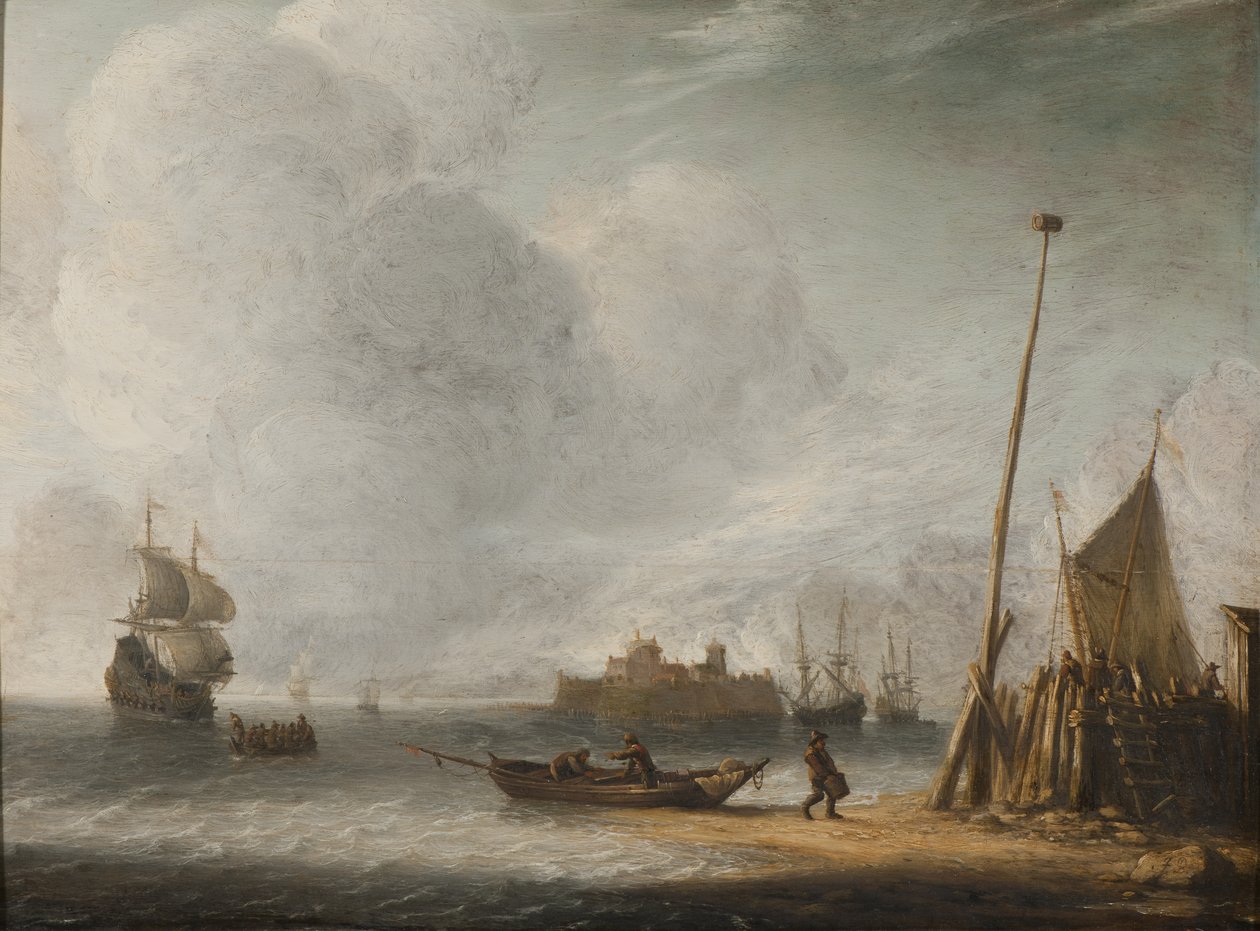 Au bord de la mer - Jan Abrahamsz. Beerstraten