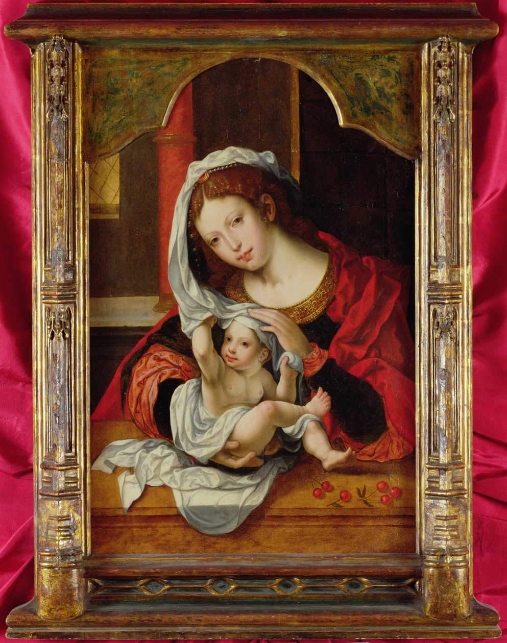 Madone aux cerises - Jan Gossaert