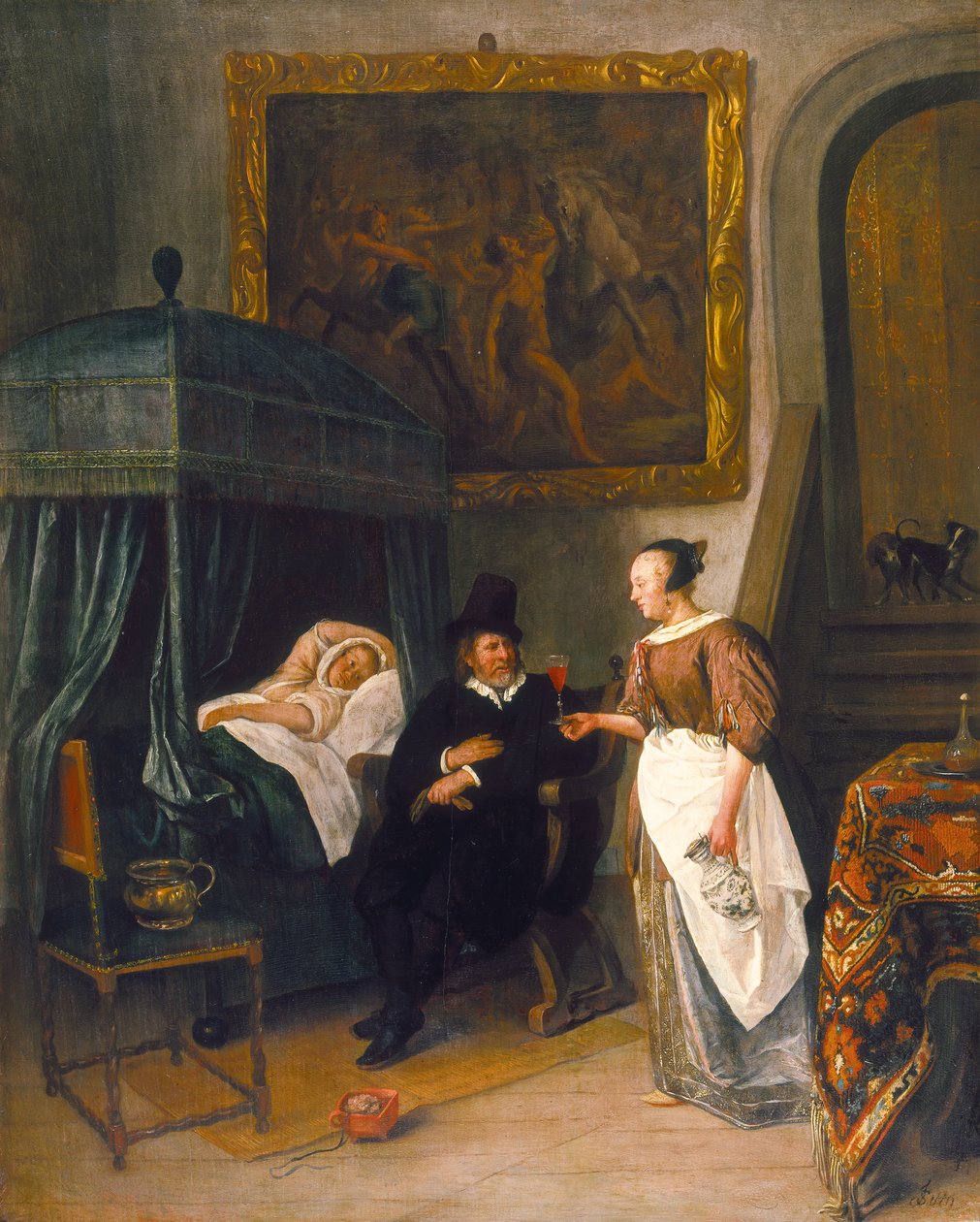 La visite du docteur - Jan Havickszoon Steen