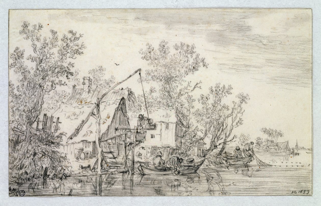 Paysage fluvial boisé, 1653 - Jan Josephsz van Goyen
