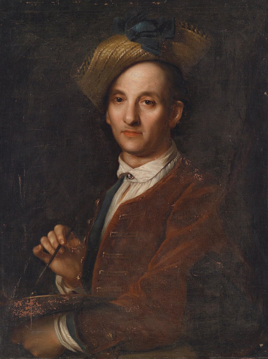 Portrait de David Hoyer (1667-1720), peintre - Jan Kupecký