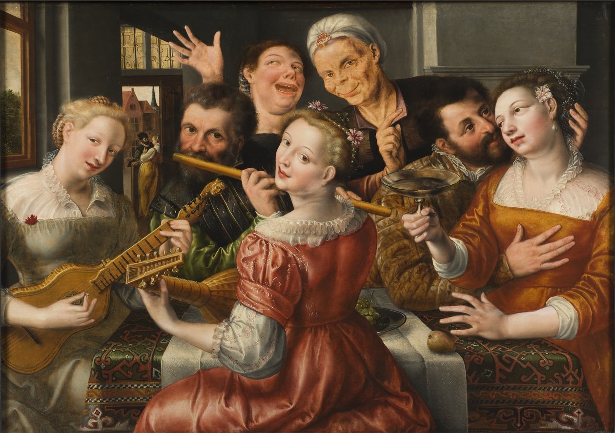 Une joyeuse compagnie - Jan Massys or Metsys