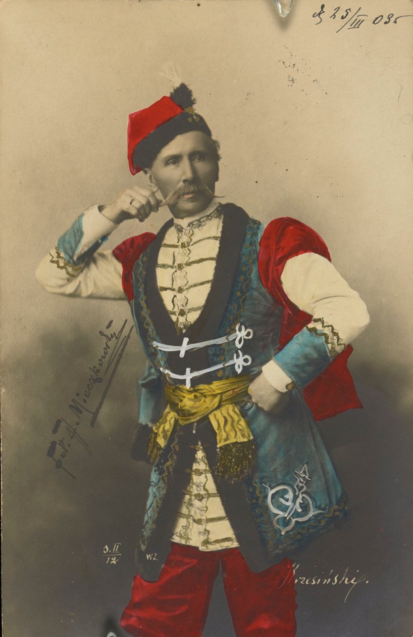 Feliks Krzesiński (Felix Kschessinsky) en costume de ballet pour la Mazurka - Jan Mieczkowski