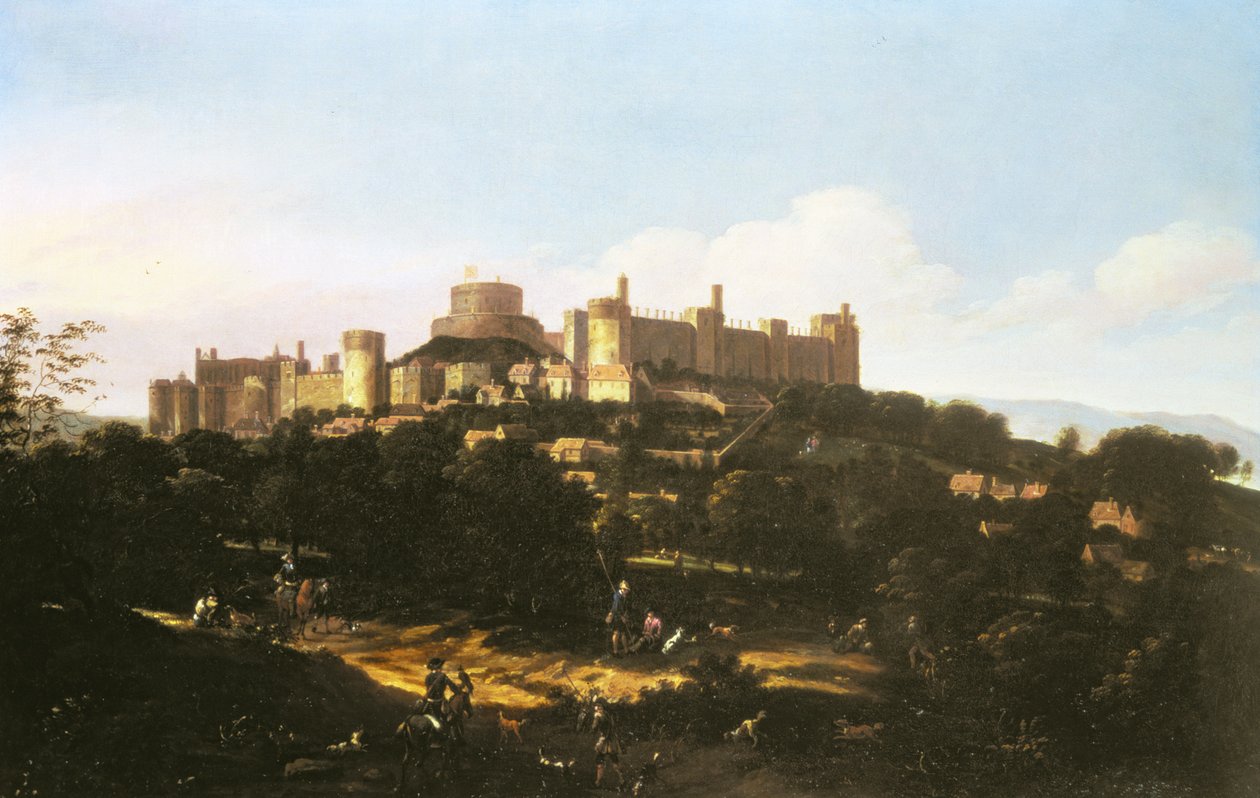 Vue du château de Windsor - Jan Wyck