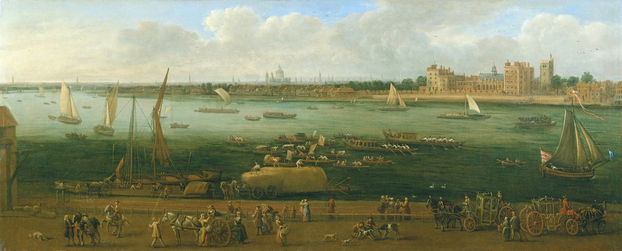Vue panoramique du palais de Lambeth - Jan the Elder Griffier