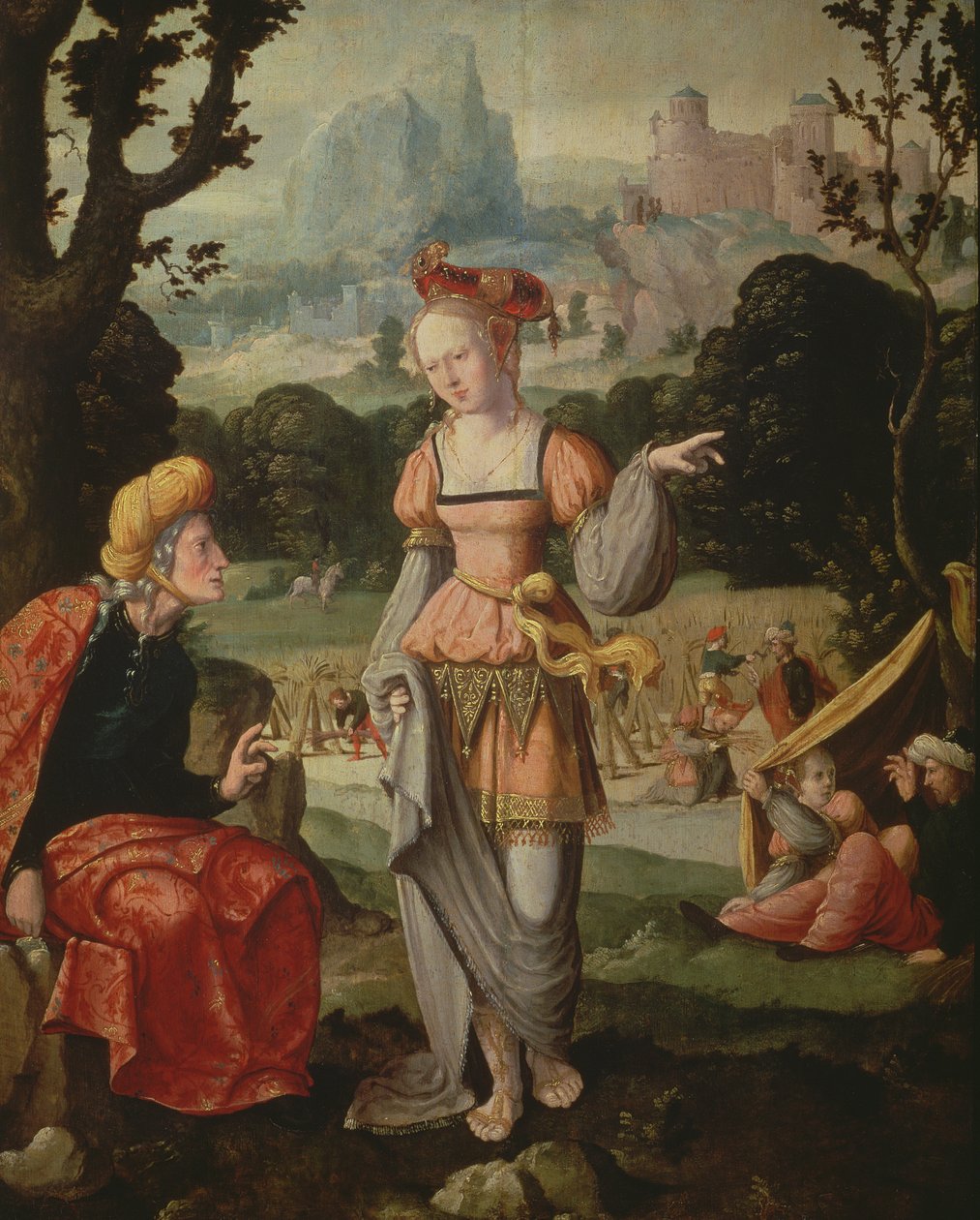 Ruth et Naomi dans le champ de Boaz, c.1530-40 - Jan van Scorel