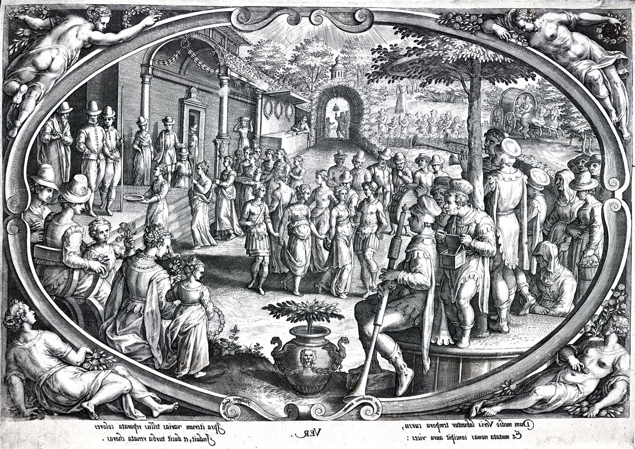 Ver, gravé par Philip Galle, c.1580 - Jan van der Straet