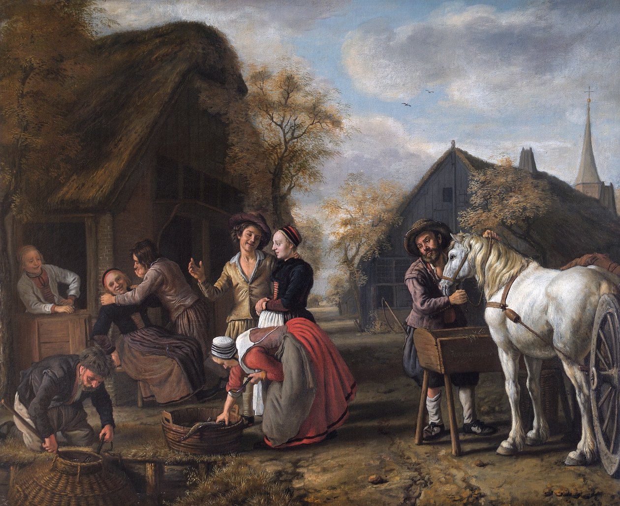 Scène de village - Jan (1620 76) Victors