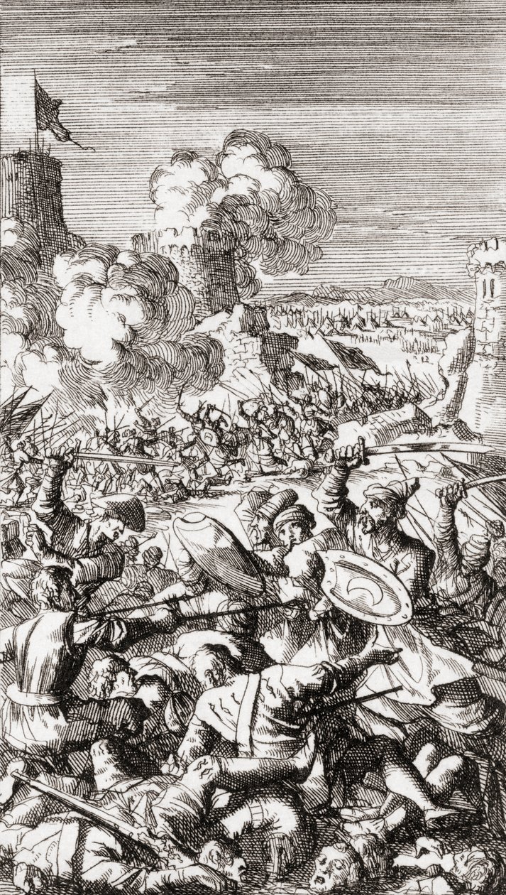Siège de Nicosie, Chypre, par les Ottomans - Jan (after) Luyken