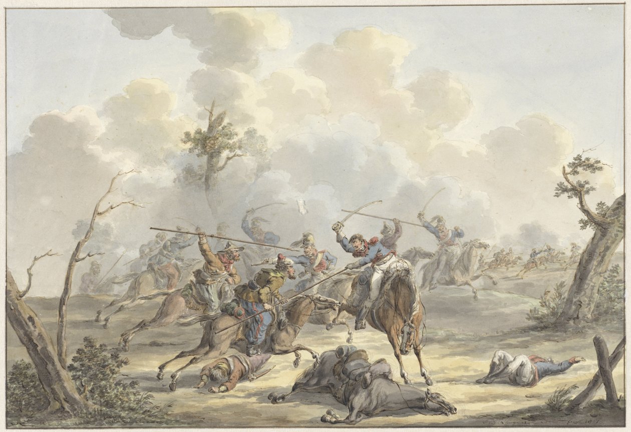 Attaque entre les Cosaques de Crimée et l