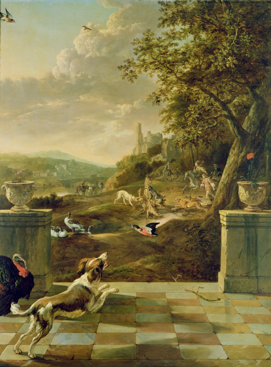 Scène de chasse - Jan Baptist Weenix