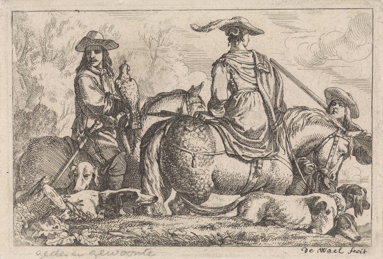 Chasse au faucon - Jan Baptist de Wael