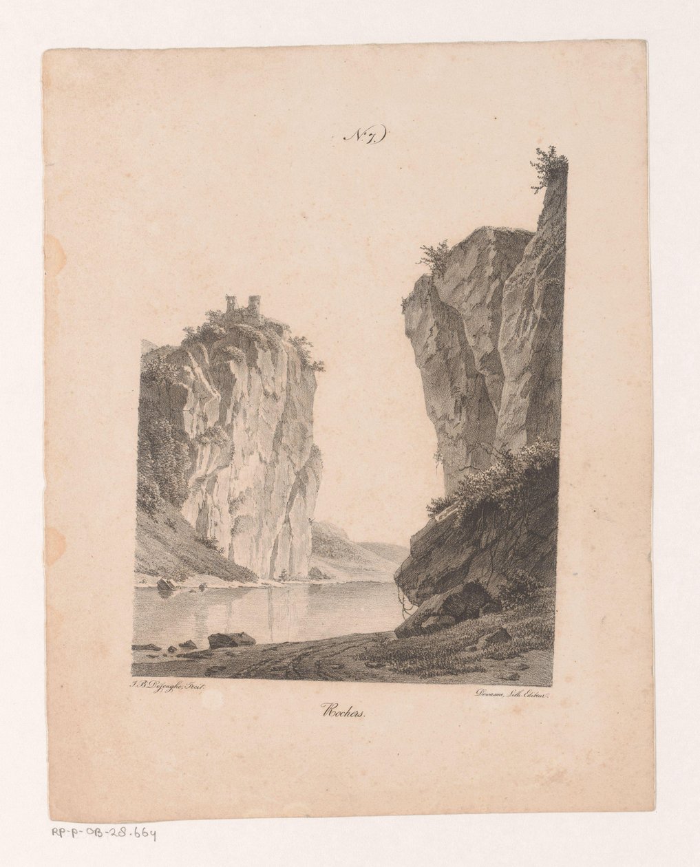 Rochers le long de l
