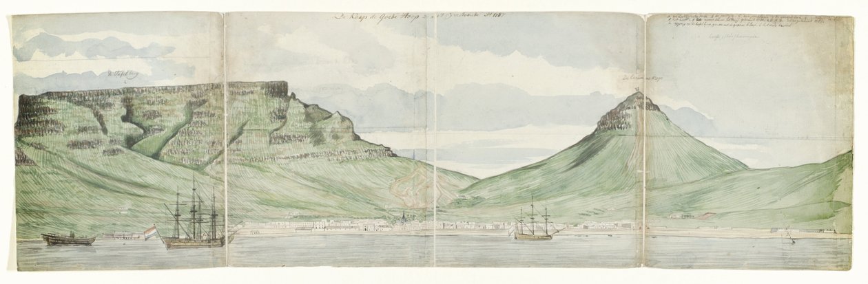 La Montagne de la Table et Le Cap vus depuis la mer - Jan Brandes