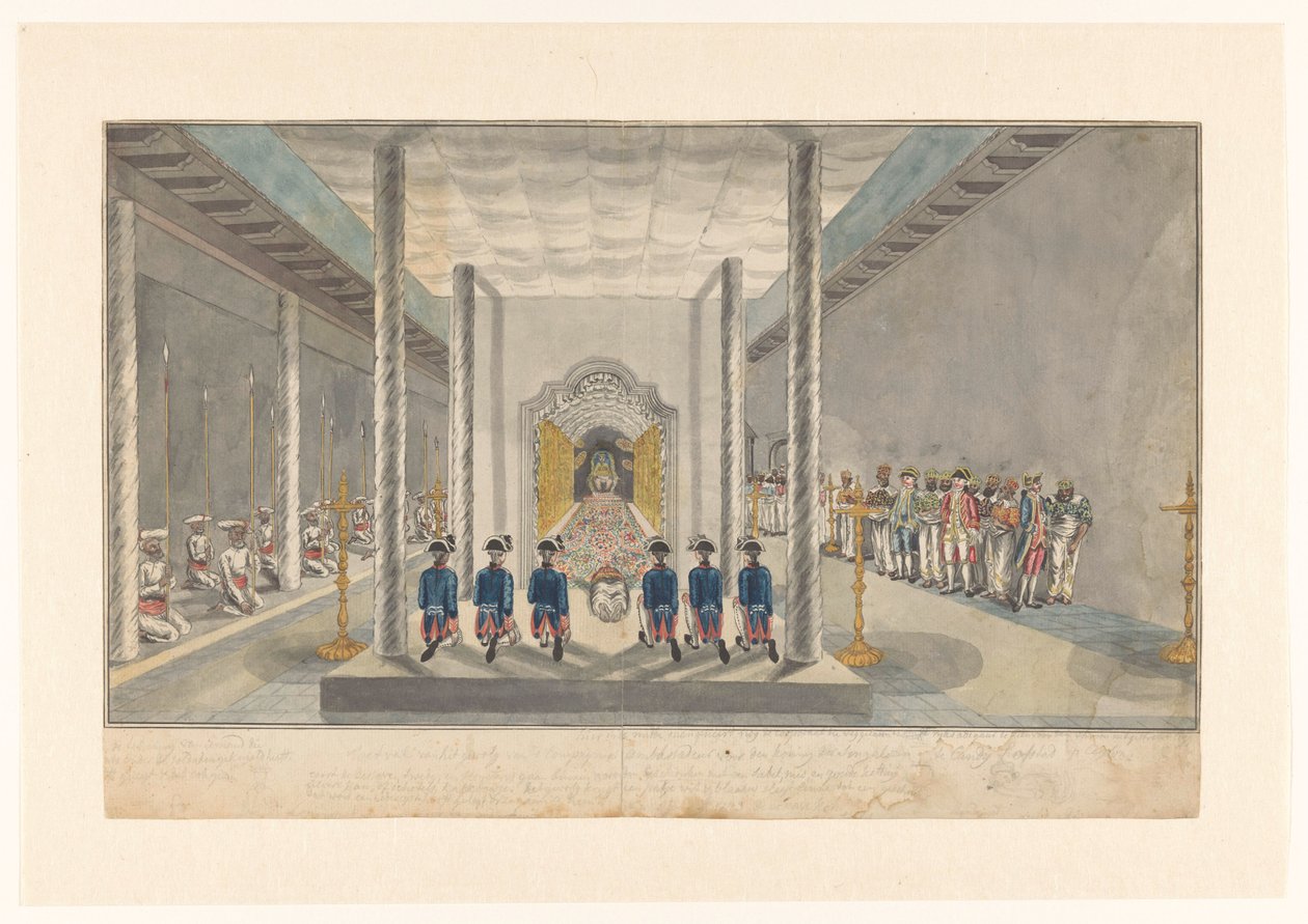 Délégation de la VOC à une audience avec le roi de Kandy, Sri Rajadi Raja Sinha - Jan Brandes