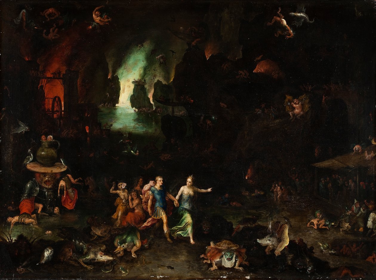 Énée et la Sibylle dans le monde souterrain - Jan Brueghel the Elder