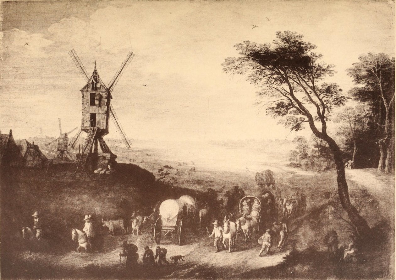 Paysage avec moulin à vent - Jan Brueghel the Elder
