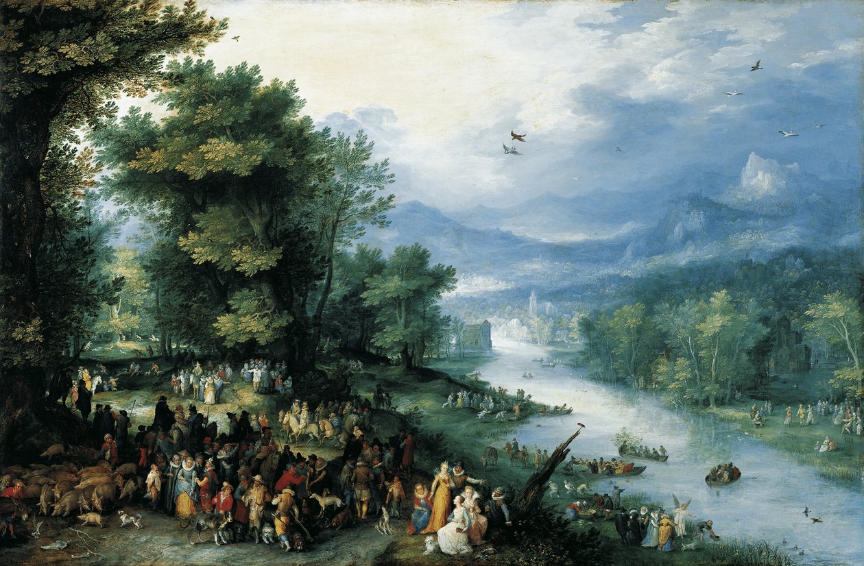 Paysage avec le jeune Tobias - Jan Brueghel the Elder