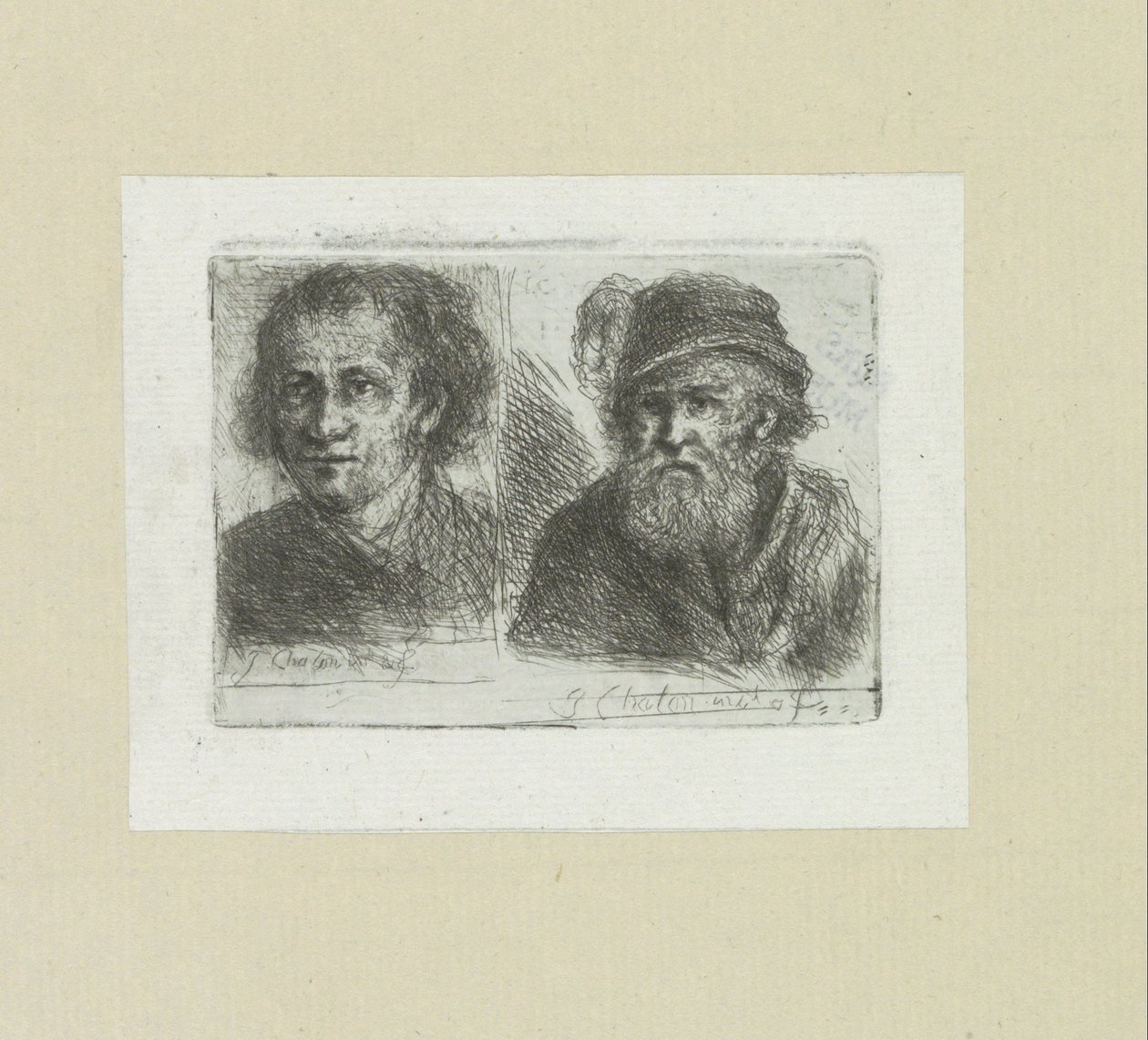 Deux hommes - Jan Chalon