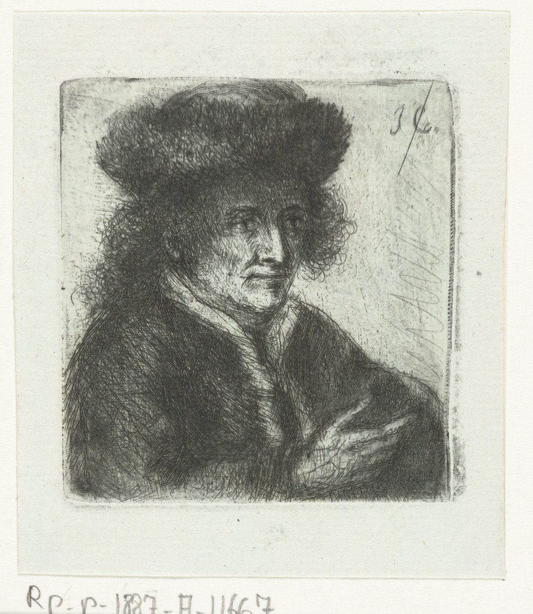 Homme adulte avec bonnet de fourrure - Jan Chalon