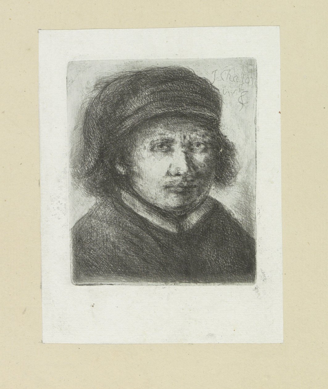 Homme adulte, vers la droite - Jan Chalon
