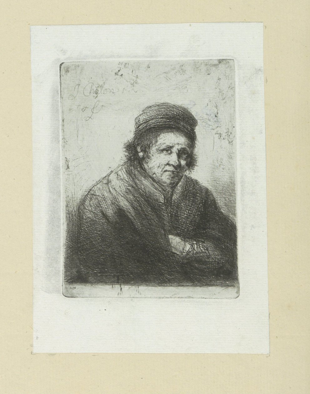 Homme adulte, vers la droite - Jan Chalon