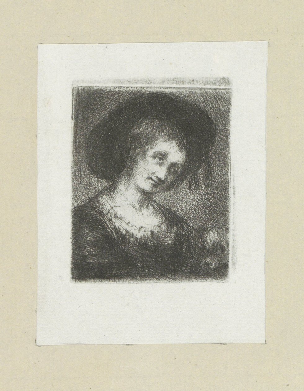 Femme avec chien - Jan Chalon