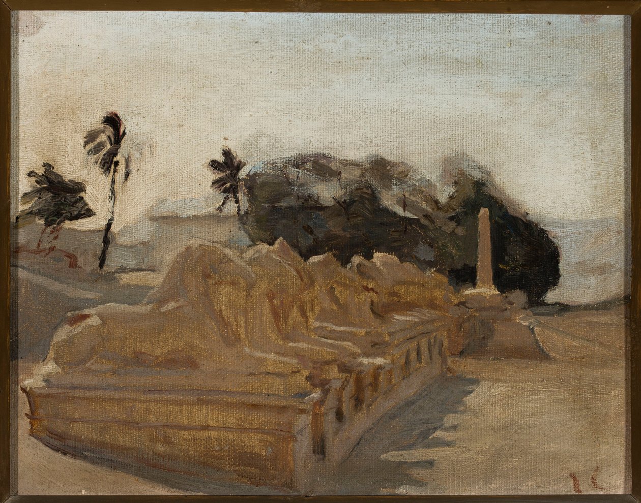 Allée des sphinx dans le temple d