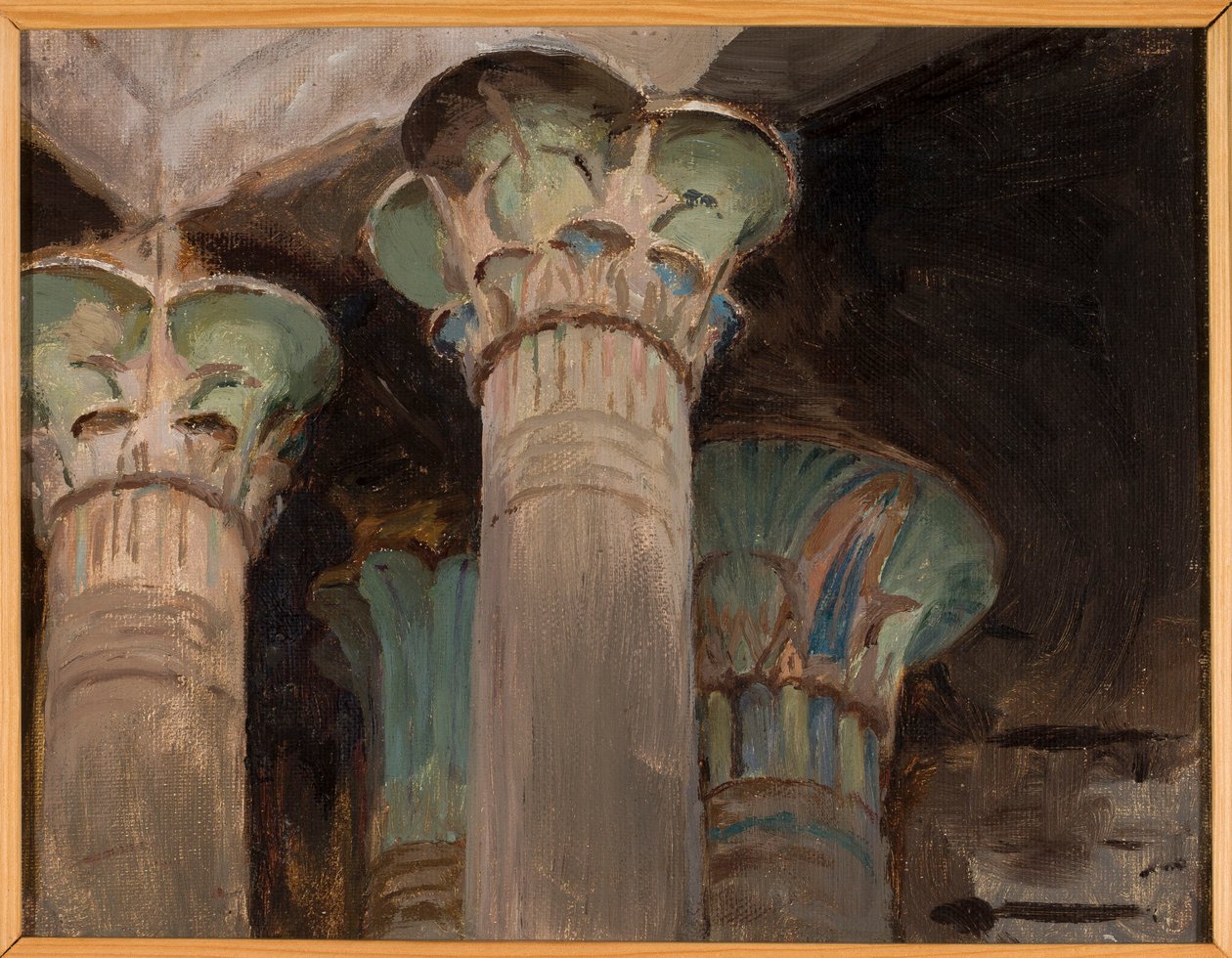 Isis - chapiteaux dans le temple d