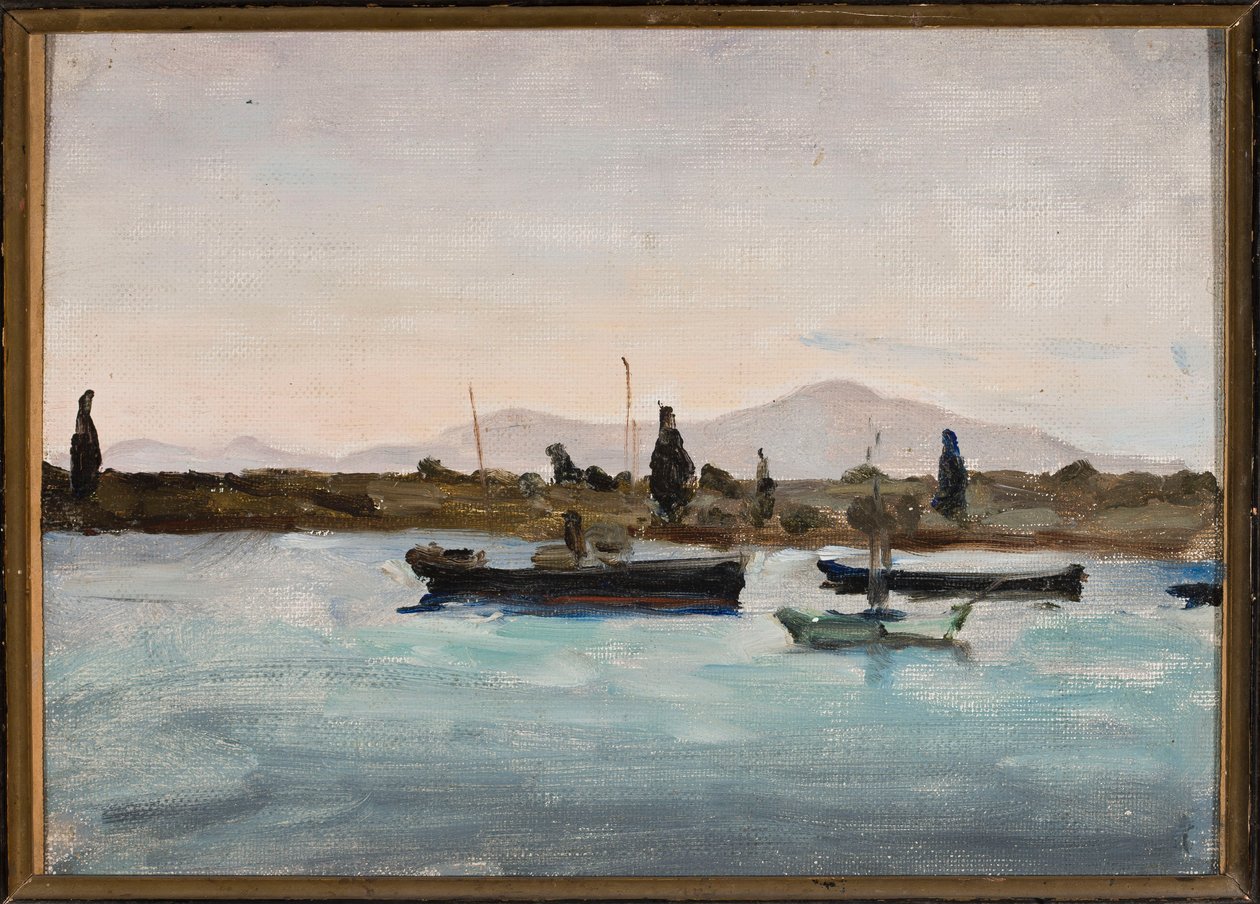 Bateaux près du rivage, Marmora - Tuscula. D